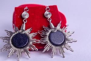 moon stone earrings photo