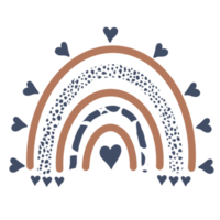 Boho-Regenbogen für Kinderzimmer-Wanddekoration, moderner Kinderstil png