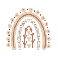 arco-íris boho para decoração de parede de quarto infantil, estilo infantil moderno png