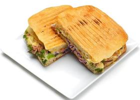 sandwich on white surface photo