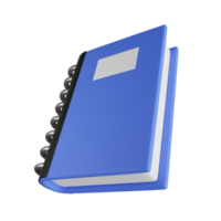 illustration 3d de cahier png