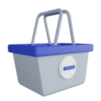 retirer du panier illustration 3d png