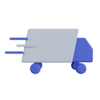 illustration 3d d'expédition de camion png