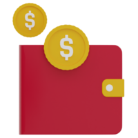 Wallet 3D Illustration png