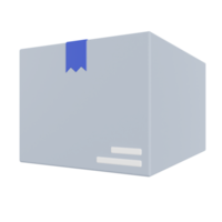Cardboard Box 3D Illustration png