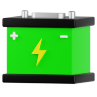 auto batteria 3d illustrazione png