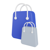 Shopping Bags 3D Illustration png