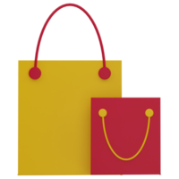 Shopping Bags 3D Illustration png