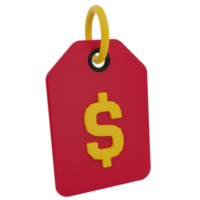 Price Tag 3D Illustration png