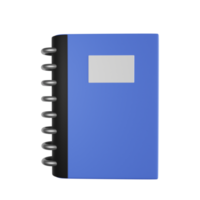 illustration 3d de cahier png