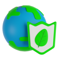 Save Earth 3D Illustration png