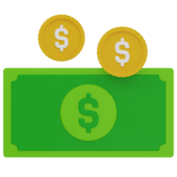 Cash 3D Illustration png