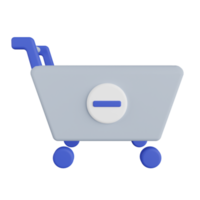 Remove from Cart 3D Illustration png