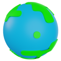 Erde 3D-Darstellung png
