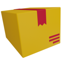 caja de entrega ilustración 3d png