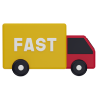Fast Delivery 3D Illustration png