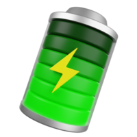 illustration 3d de la charge de la batterie png