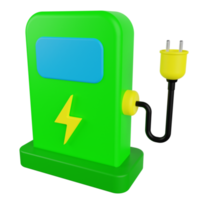 Energy Station 3D Illustration png