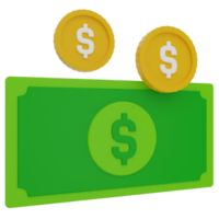 Cash 3D Illustration png