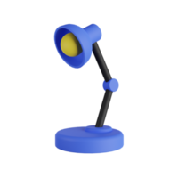 scrivania lampada 3d illustrazione png