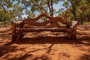 Old wooden chair photo