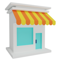 tienda de ilustración 3d png