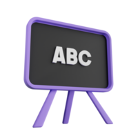 Blackboard 3D Illustration png