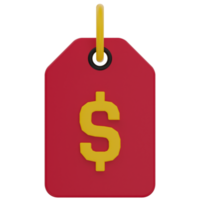 Price Tag 3D Illustration png