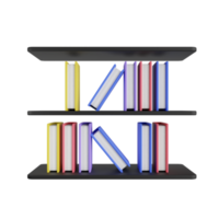 Bibliothek 3D-Darstellung png