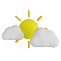 Cloudy Day 3D Illustration png