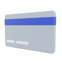 ilustração 3d de cartão de crédito png