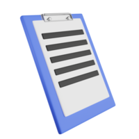 Clipboard 3D Illustration png