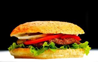 hamburger fast food photo