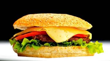 hamburger fast food photo