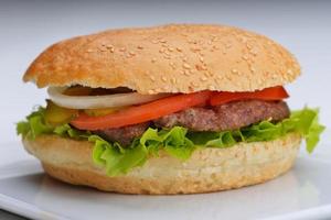 hamburger fast food photo