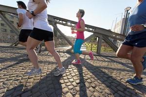 people group jogging photo