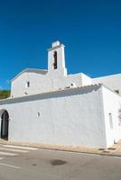 Old White Church of Sant Mateu de la Albarca, Ibiza, Spain. photo