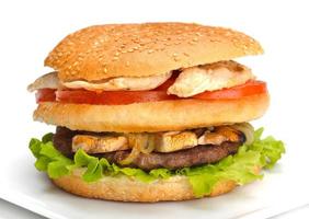 hamburger fast food photo