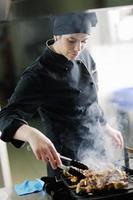 chef preparing meal photo