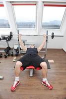 man fitness workout photo