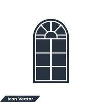 window icon logo vector illustration. window symbol template for graphic and web design collection