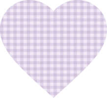 coeur violet à carreaux png