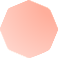 Orange Gradient Octagon, Gradient Octagon Button png