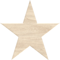 cartel de madera estrella en blanco png