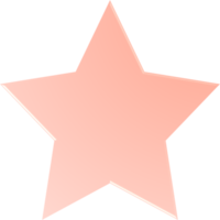 Orange Gradient Star, Gradient Star Button png