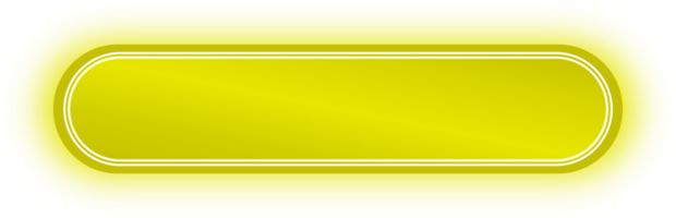 Yellow Neon Button, Glowing Neon Button png