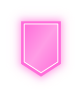 banner de etiqueta rosa neón, etiqueta de neón png