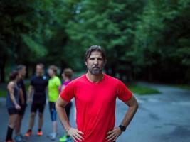 portrait of male runner photo