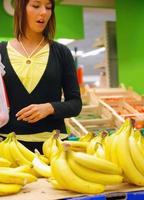 buying food in supermarket photo