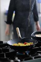 chef preparing meal photo